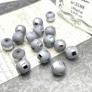 16pcssilver planet glass beadsʥ饹ӡ