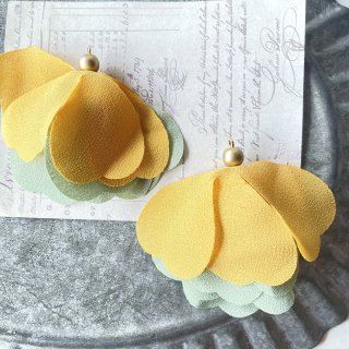 2pcsdouble petal  mustard charmʲ֤Ӥ㡼