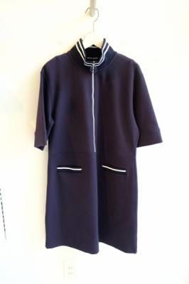 <img class='new_mark_img1' src='https://img.shop-pro.jp/img/new/icons1.gif' style='border:none;display:inline;margin:0px;padding:0px;width:auto;' />MARC CAIN (マークケイン) スタンドカラー半袖ジップワンピース