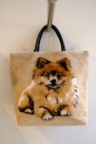 アニマルウールトートバッグ（ポメラニアン） - S・Y・M・R・K
