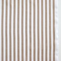 （特価）Cotton Linen×camelia stripe/ベージュ