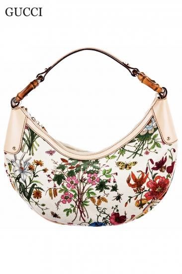 Gucci flora bamboo discount bag