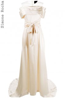 7号【レンタルドレス】PRD CODE:23001 | Simone Rocha Off-Shoulder Silk Satin Wedding Gown（シモーン・ロシャ ウェディングドレス）