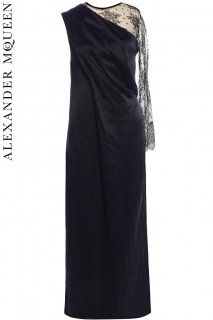 7号【レンタルドレス】PRD CODE:01132 | ALEXANDER McQUEEN Lace & Silk Long Dress（アレキサンダー・マックイーン ドレス）