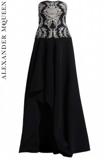 9ڥ󥿥ɥ쥹PRD CODE:01159 | Alexander McQUEEN Embroidered High-low Long Dressʥ쥭ޥå ɥ쥹 