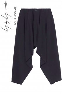 7-19ڥ󥿥ɥ쥹Product code:26007 | Yohji Yamamoto POUR HOMME INSEAM DRAPED PANTSʥ襦ޥ 륨ѥġ