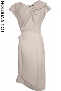 7ڥ󥿥ɥ쥹PRD CODE:07019 | LOUIS VUITTON Pink Beige Wool Dress Designed by Marc Jacobsʥ륤ȥ ɥ쥹