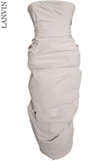 7号【レンタルドレス】Product code:17010 | LANVIN 2011 Sleeveless Draped Strapless Zip Up Dress（ランバン ドレス）