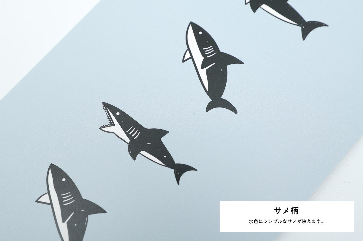 サメ柄のポストカード