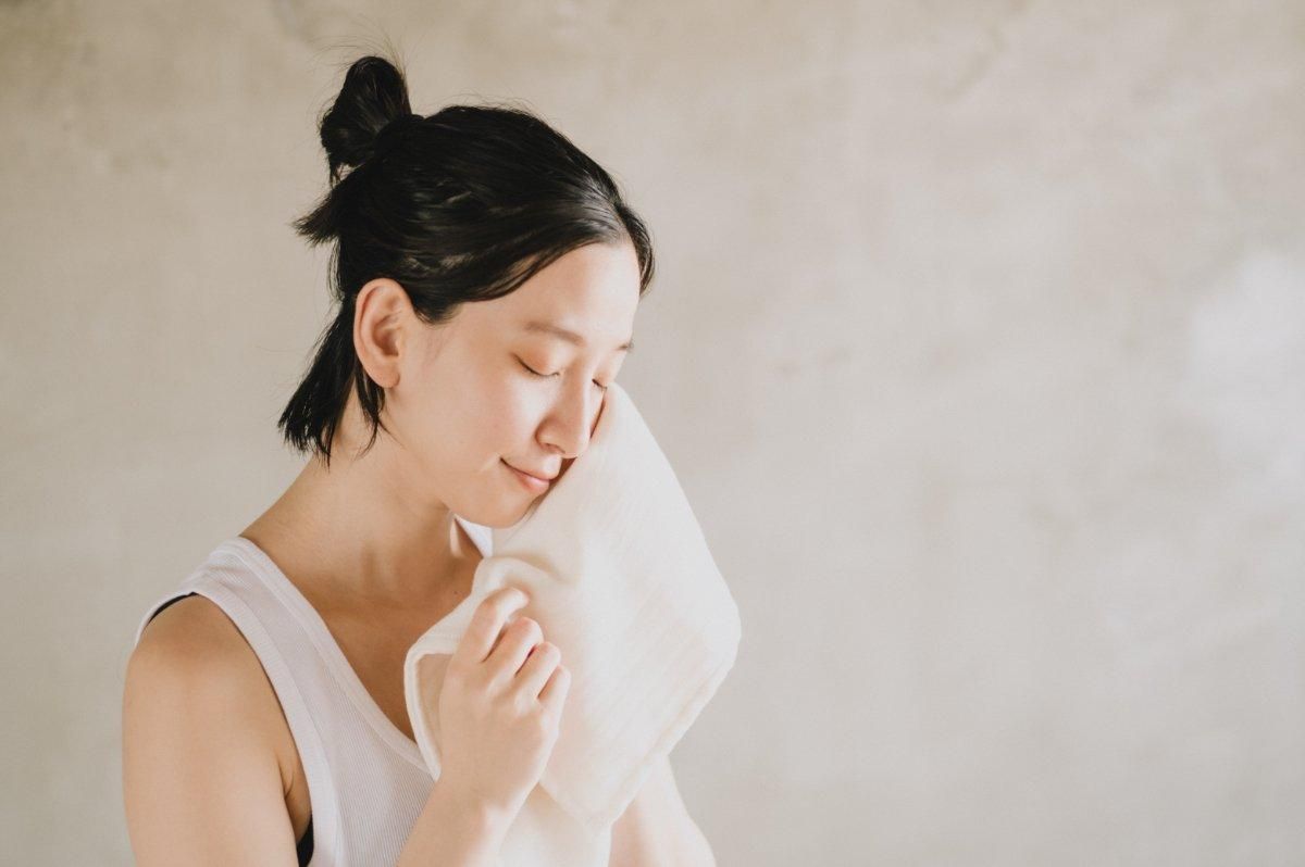 こなゆき ギフトセット] 3重ガーゼフェイスタオル2つ入り とろけるよう