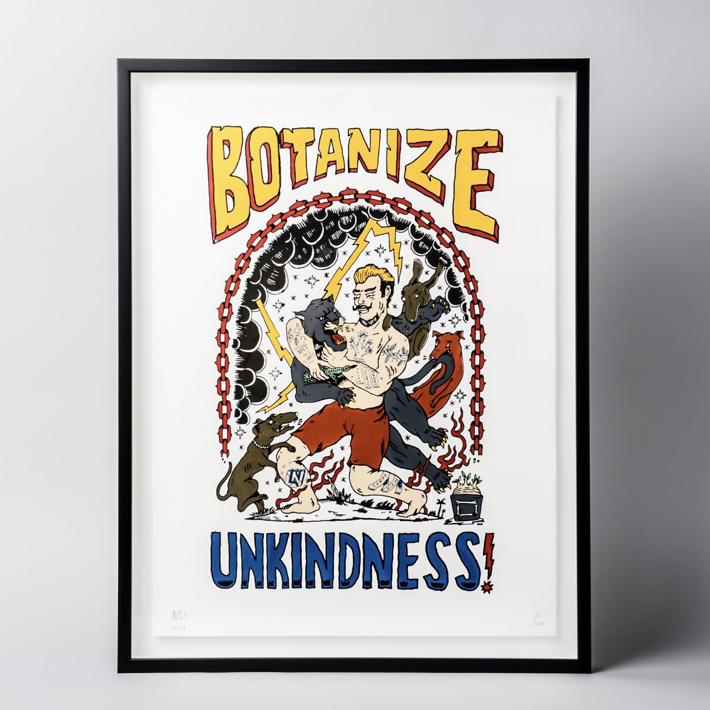 UNKINDNESS × AVGS × BOTANIZE Screen printing ART - BOTANIZE