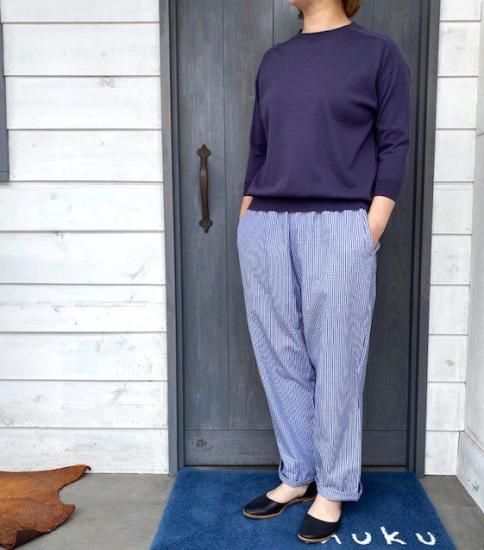 新品　Linenya as it is．クルーネック7分袖ニット　リネンヤ 楽天市場】Linenya（リネンヤ）クルーネック7分袖ニット