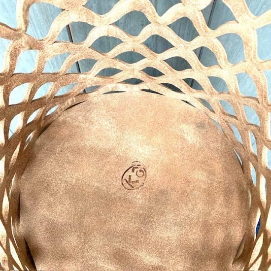 曽田耕　レザー メッシュ　かごバッグ 曽田耕 レザー メッシュ かごバッグ