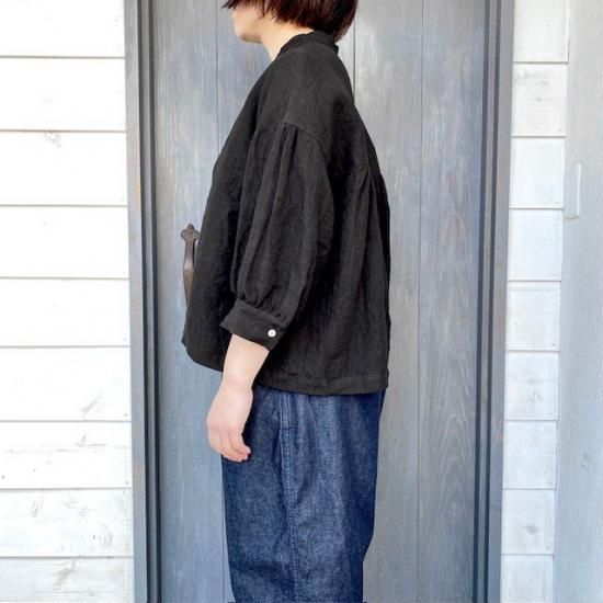 LinenYa リネンスタンドカラーブラウス 楽天市場】Linenya（リネンヤ）スタンドカラーリネンブラウス