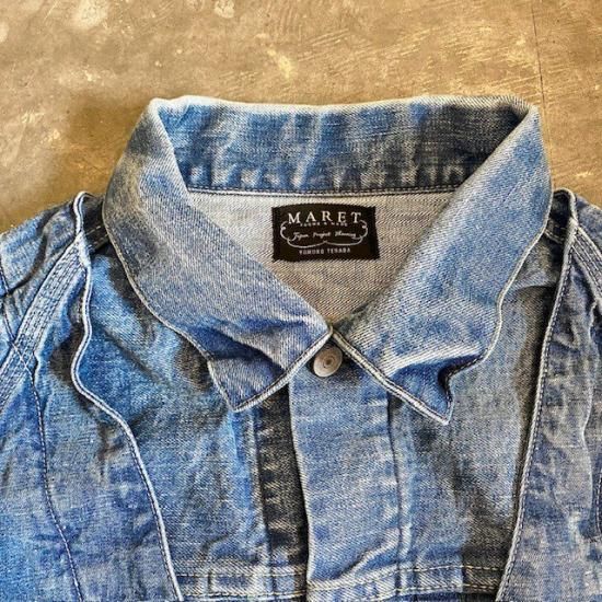 マレMARET ライトオンスデニムドッキングジャケット2024ss 03
