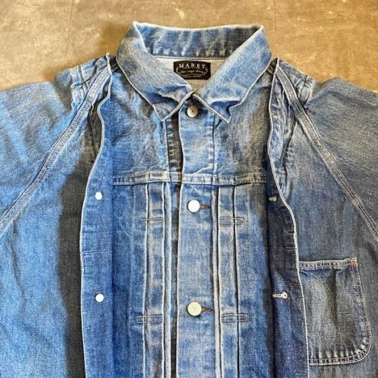 マレ　MARET ライトオンスデニムドッキングジャケット　2024ss 03 先日、ストーリーでご紹介してとても反響があった MARET（マレ