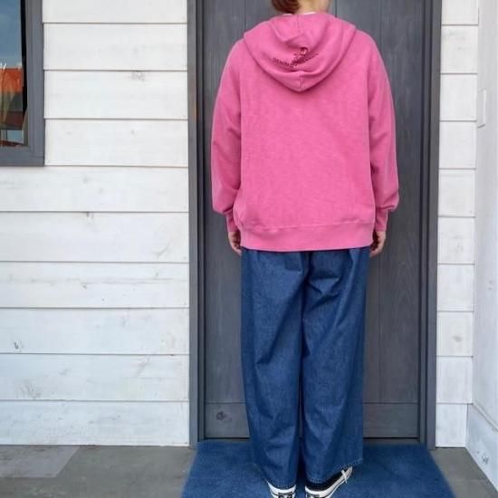 ハグオーワー×DENIM DUNGAREE トンプキン裏毛プルオーバーフーディー ハグオーワー×DENIM DUNGAREE トンプキン裏毛プルオーバー