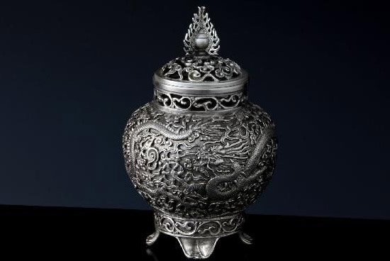 銀製香炉 「火焔宝珠」 - 株式会社アローヘッド