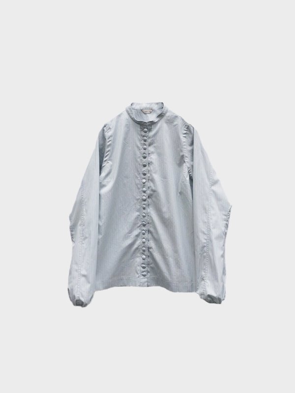 <img class='new_mark_img1' src='https://img.shop-pro.jp/img/new/icons14.gif' style='border:none;display:inline;margin:0px;padding:0px;width:auto;' />MANY BUTTON SHIRT (GREEN STRIPE)