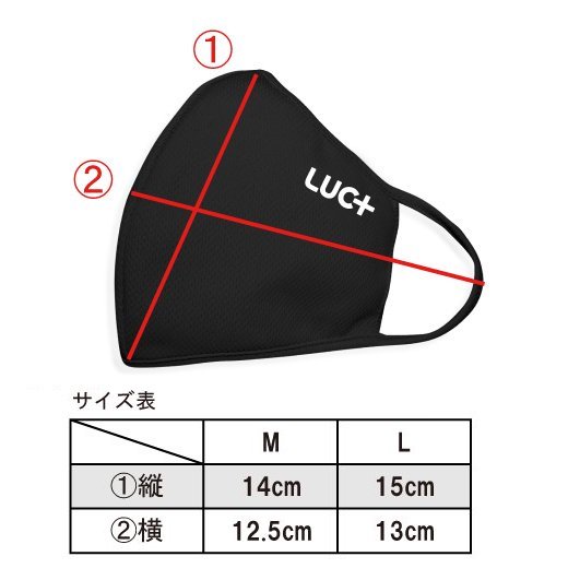 期間限定】LUC+マスク(2枚組) 3セット以上購入で送料無料 LUCENT