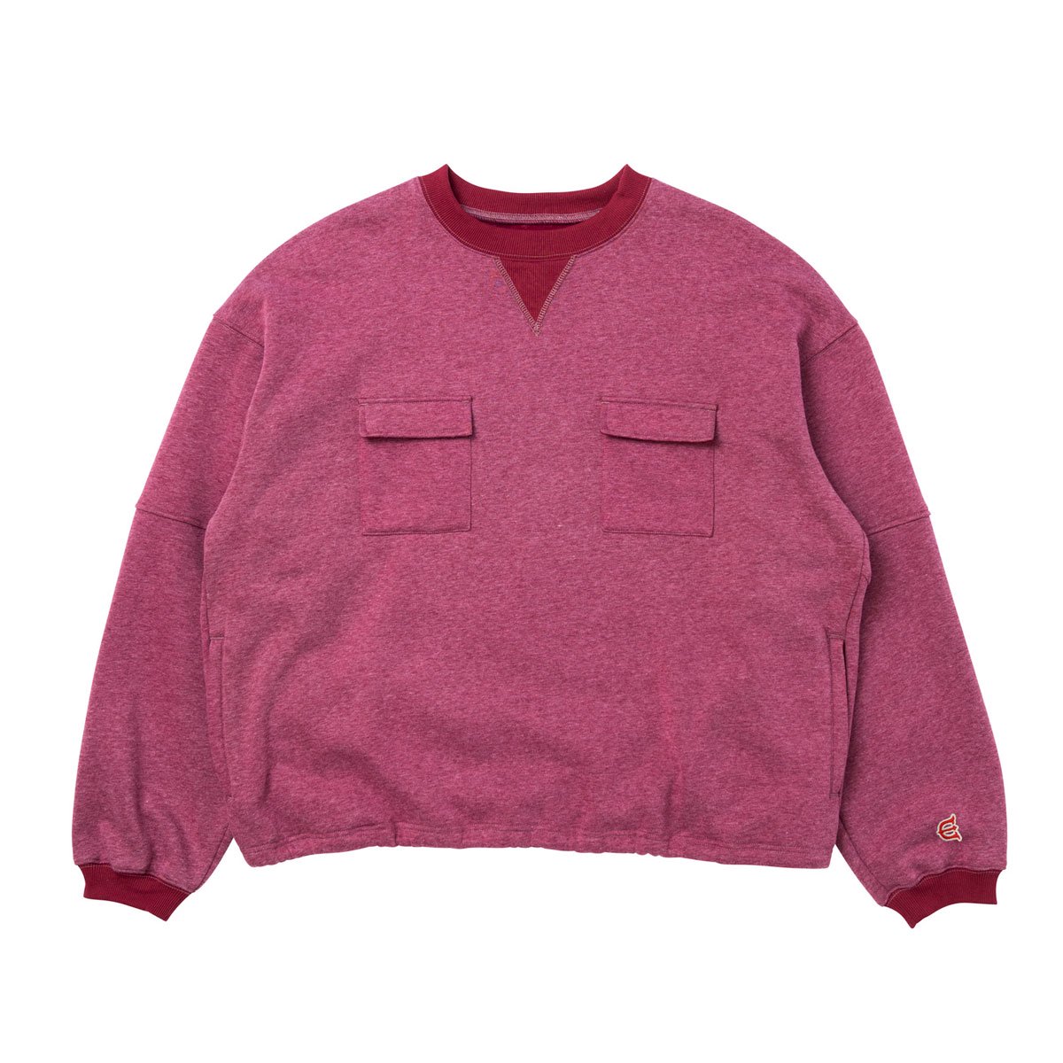 022160○ Evisen DOUBLE FLAP CREW SWEAT L - スウェット