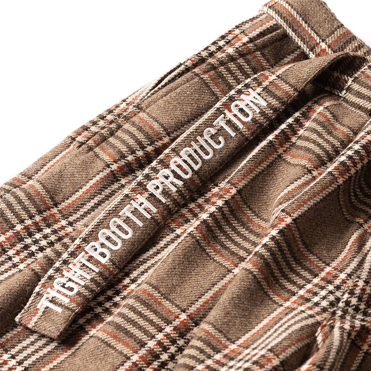 TIGHTBOOTH - PLAID FLANNEL BAGGY SLACKS - SHRED