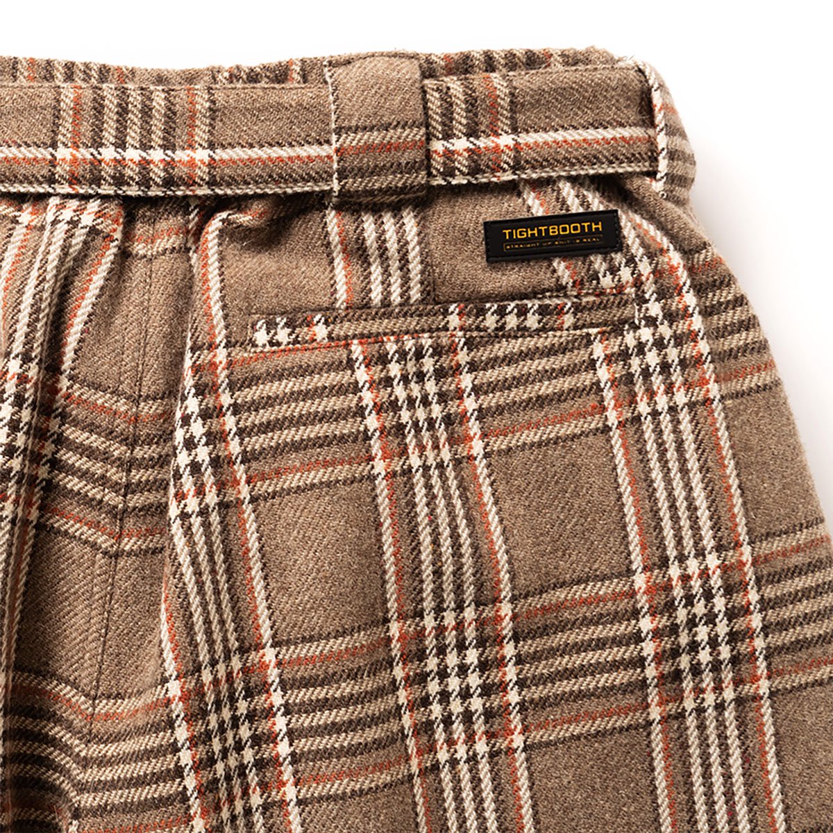 TIGHTBOOTH - PLAID FLANNEL BAGGY SLACKS - SHRED