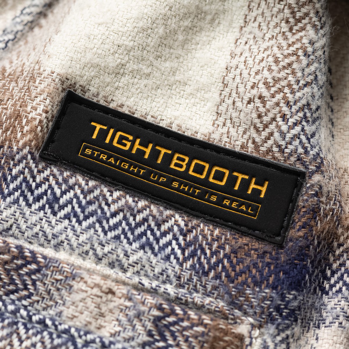 TIGHTBOOTH - OMBRE HERRINGBONE BAGGY SLACKS - SHRED