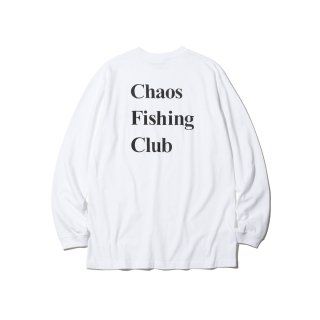 Chaos Fishing Club - OG LOGO L/S TEE - White
