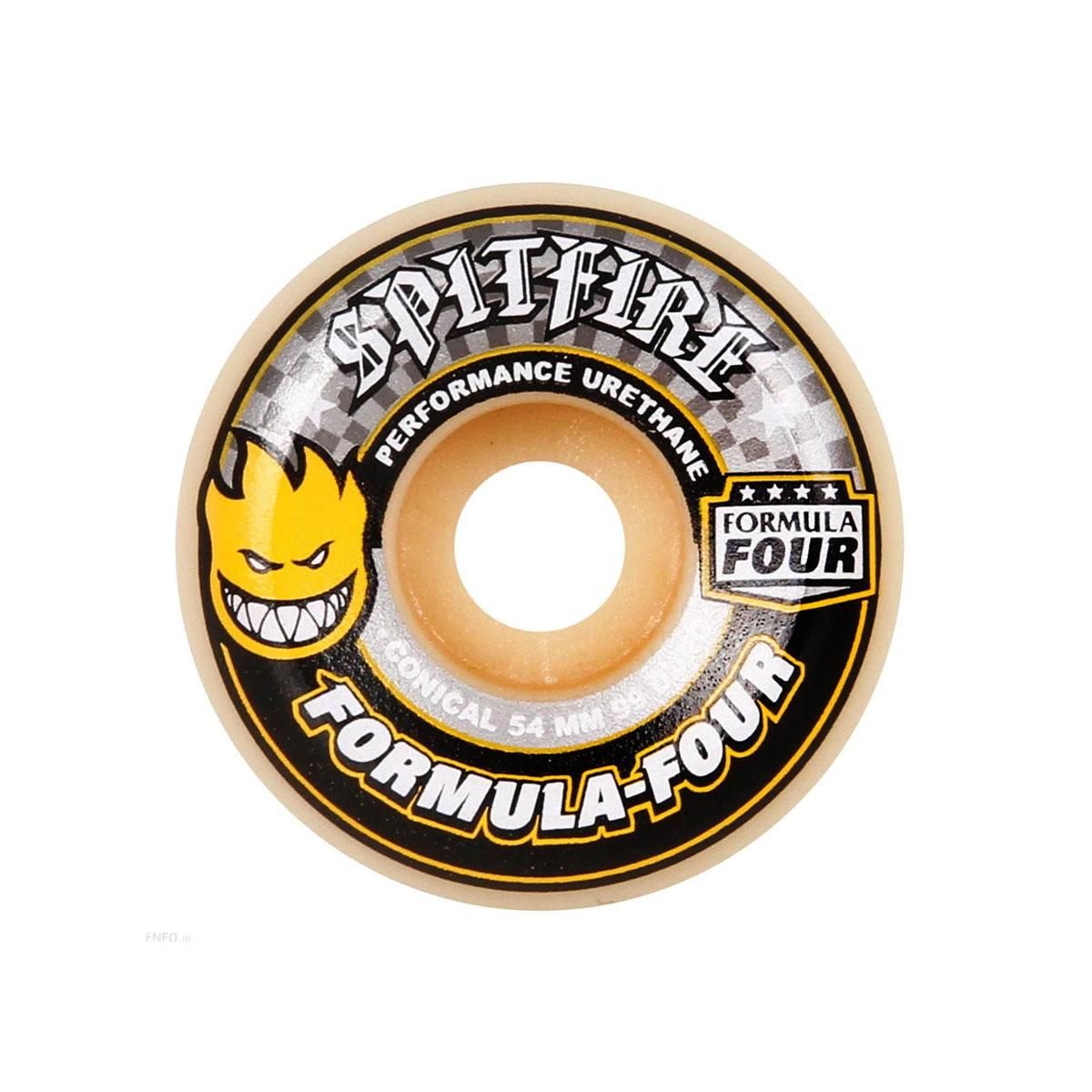 SPITFIRE - FORMULA FOUR 99DURO CONICAL YELLOW - 52mm, 53mm, 54mm