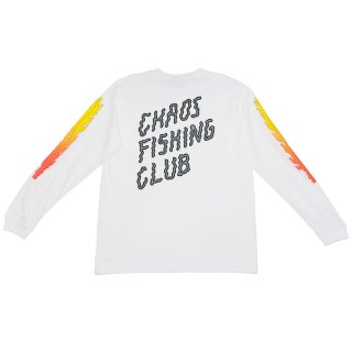 Chaos Fishing Club - SEE KUSH L/S TEE - White