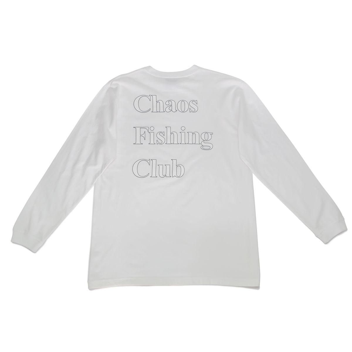 Chaos Fishing Club - OG LOGO L/S TEE - White - SHRED