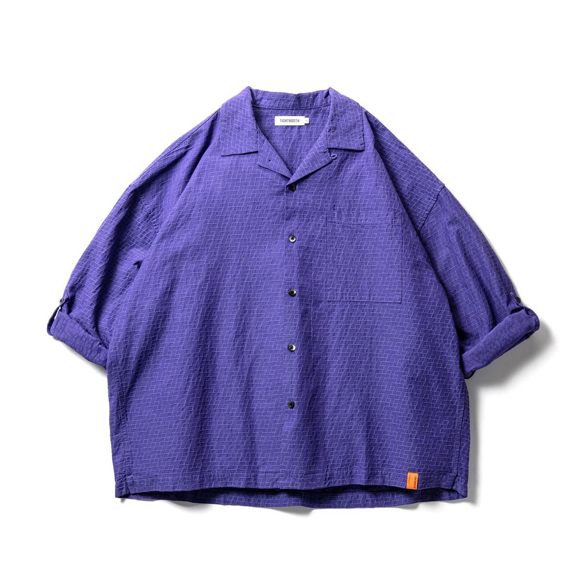 7,990円TIGHTBOOTH  T JACQUARD ROLL UP SHIRT