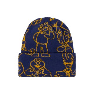 CLASSIC GRIP - CONFUSED CHARACTER BEANIE - Navy