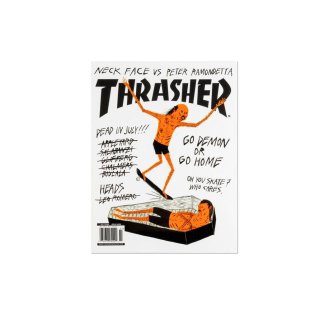 THRASHER - NECKFACE COVER STICKER