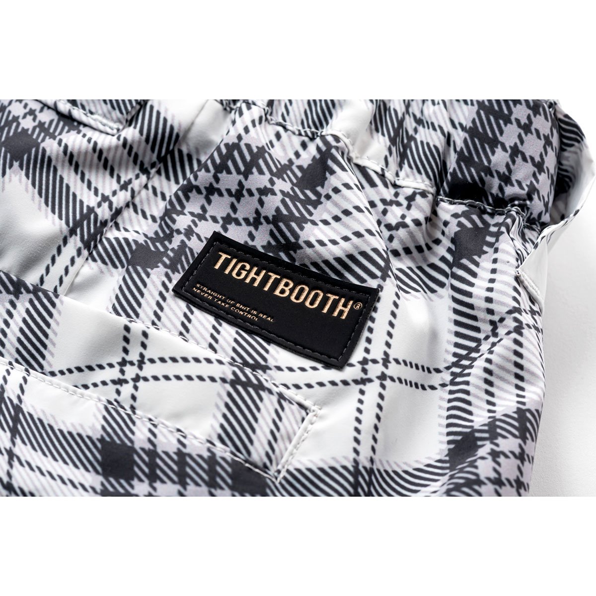 TIGHTBOOTH - WAVY PLAID BALLOON PANTS - SHRED