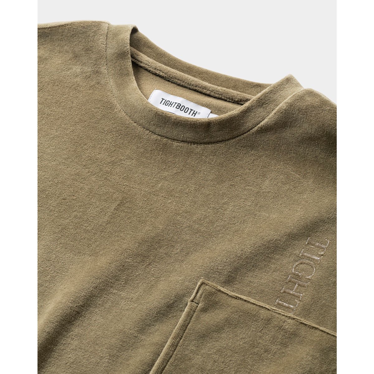TIGHTBOOTH - STRAIGHT UP VELOUR T-SHIRT - SHRED