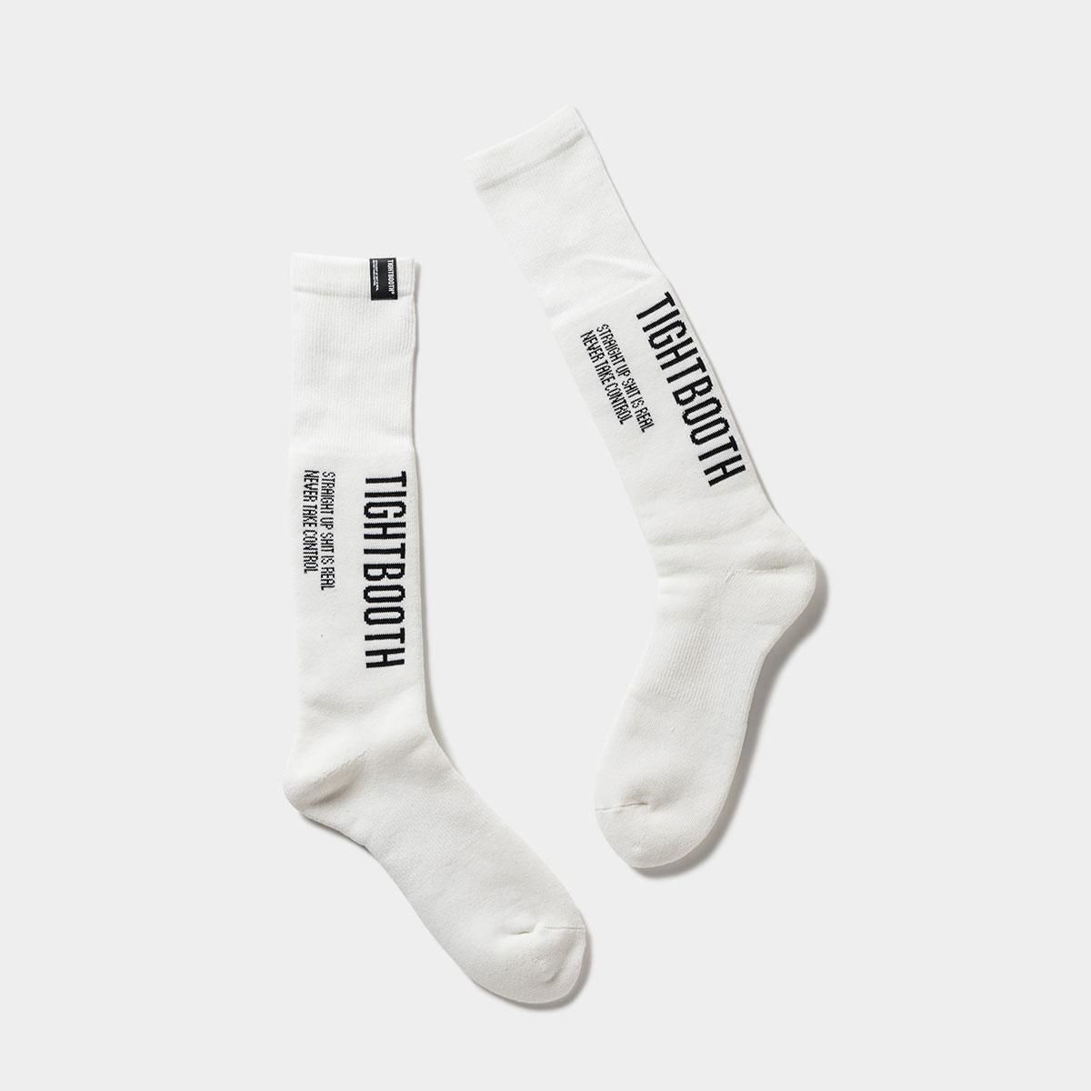 TIGHTBOOTH - LABEL LOGO HIGH SOCKS - SHRED