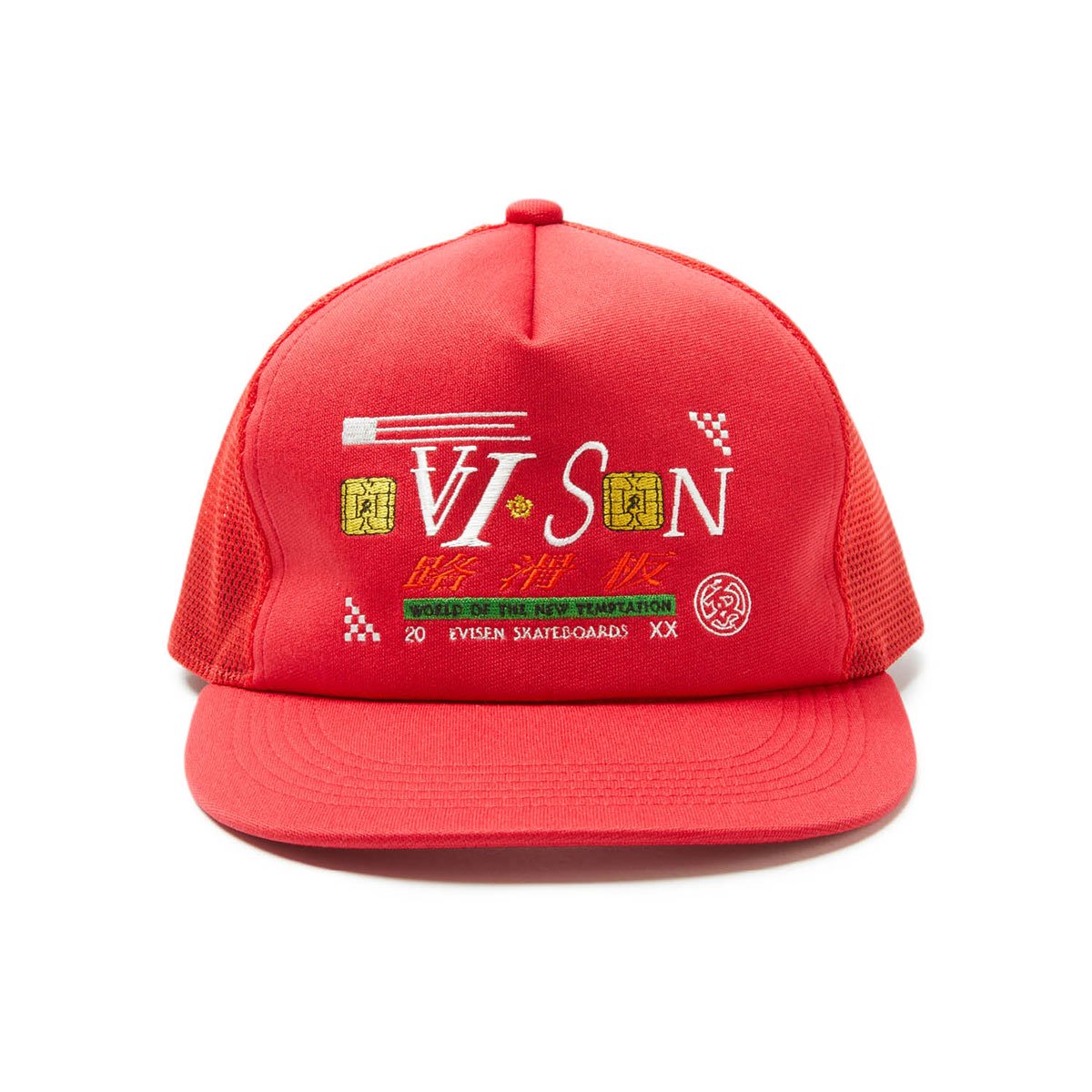 evisen エビセン GRAND PRIX MESH CAP - RED