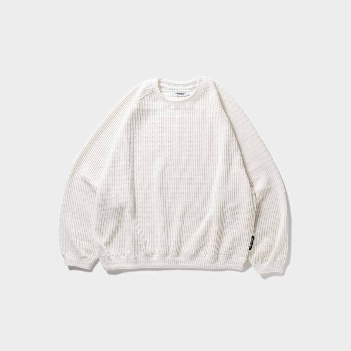 tightbooth MYSTERY GAUGE CREW KNIT Lサイズ MYSTERY GAUGE CREW KNIT - TIGHTBOOTH® タイトブース