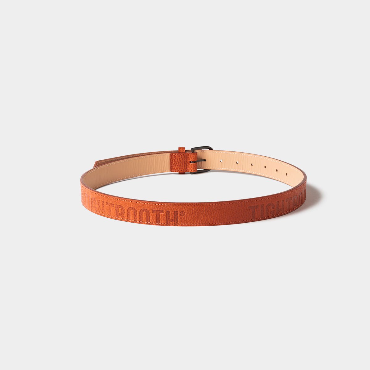 TIGHTBOOTH - LEATHER LOGO BELT - SHRED