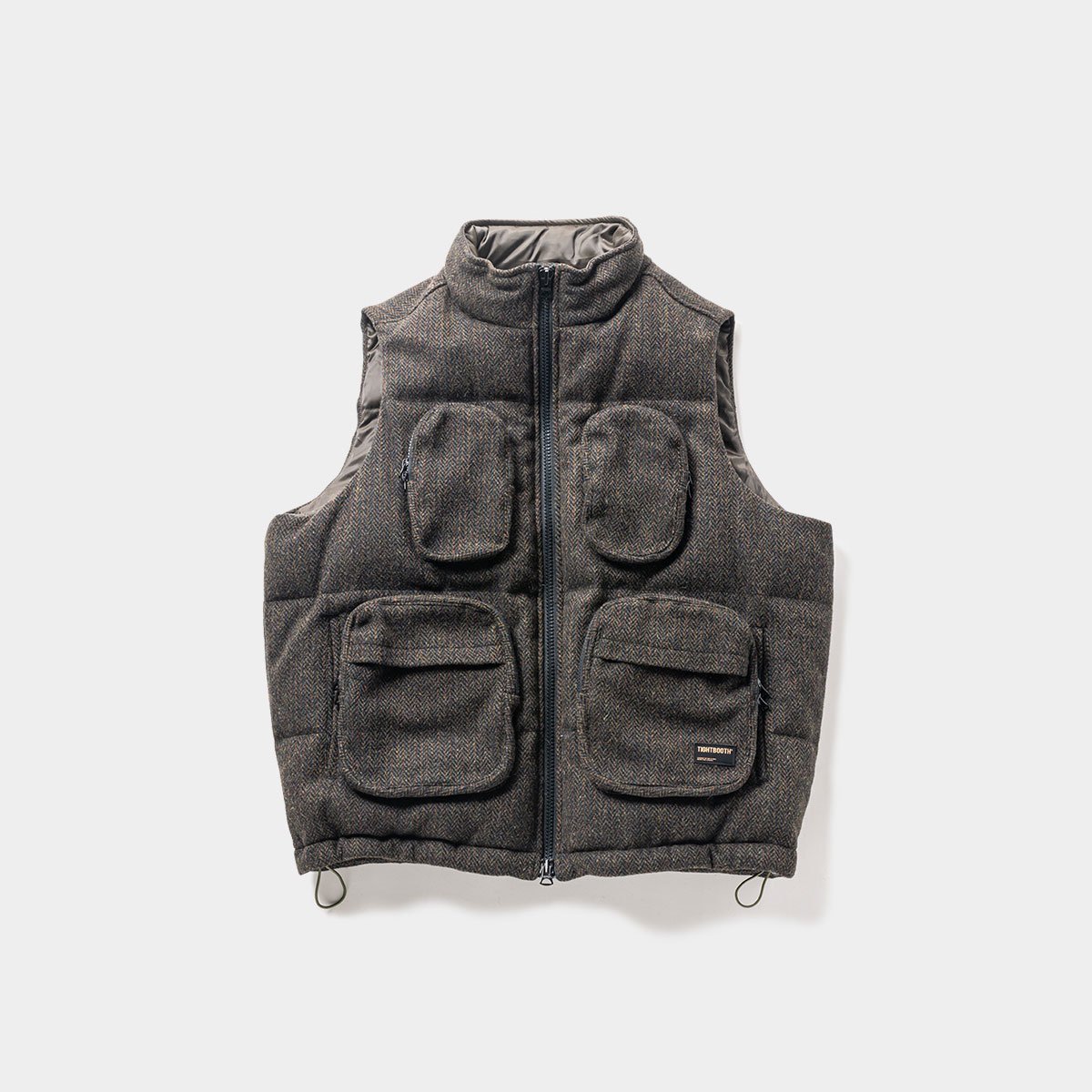 TIGHTBOOTH - TWEED DOWN VEST - SHRED