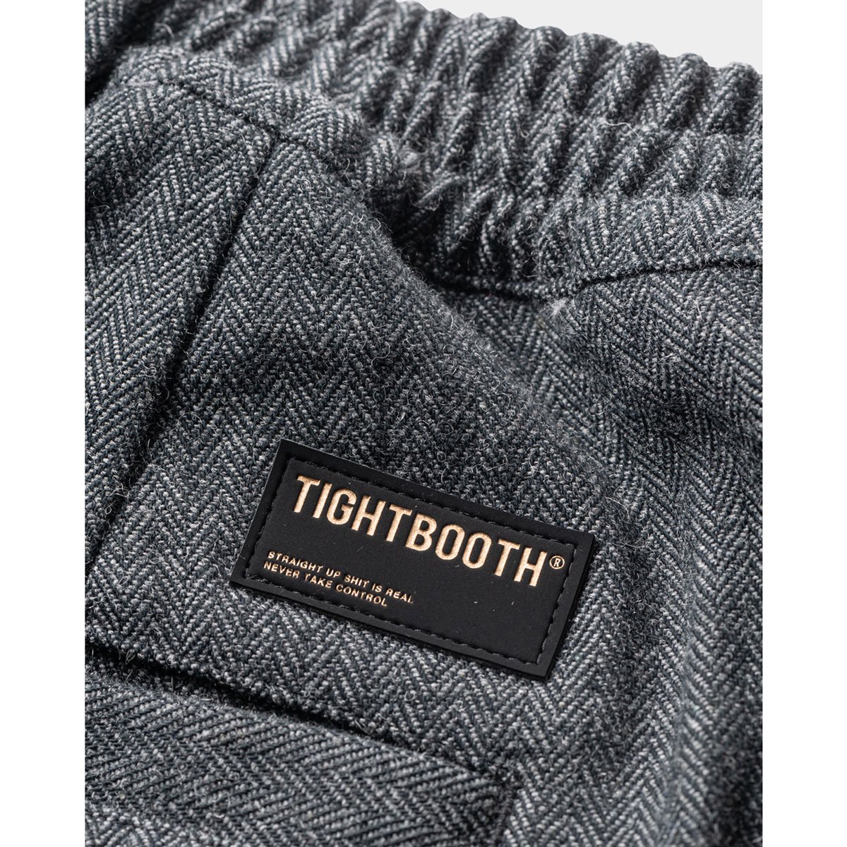 TIGHTBOOTH - WOOL HERRINGBONE BALLOON PANTS - SHRED