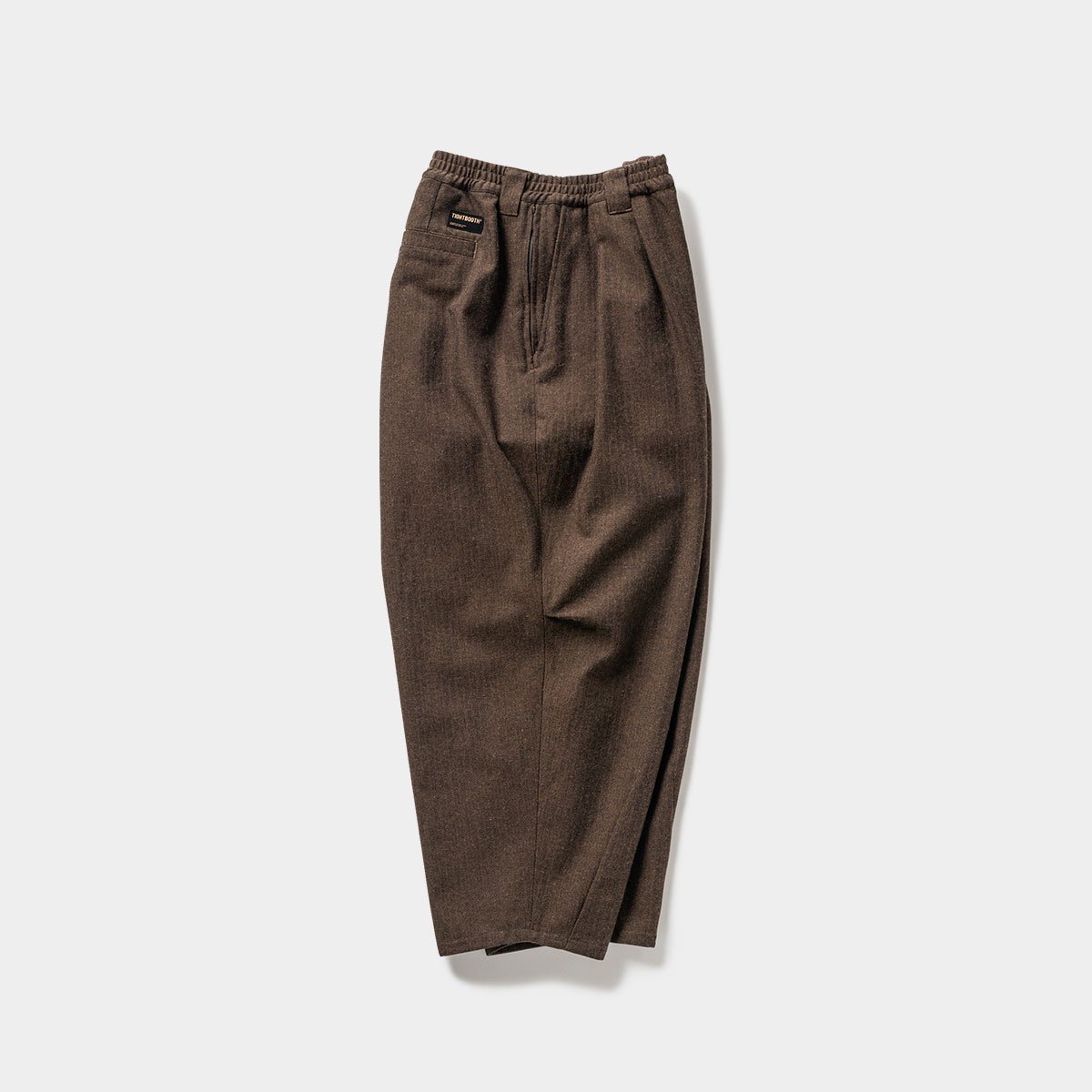 TIGHTBOOTH - WOOL HERRINGBONE BALLOON PANTS - SHRED