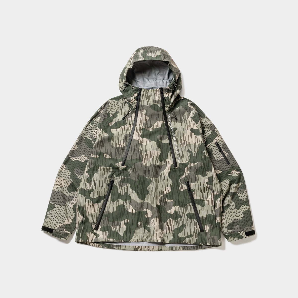 TIGHTBOOTH - RAIN CAMO 3 LAYER MOUNTAIN PARKA - SHRED