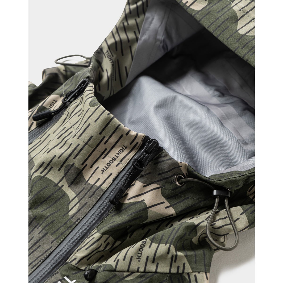 TIGHTBOOTH - RAIN CAMO 3 LAYER MOUNTAIN PARKA - SHRED