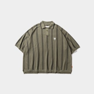 TIGHTBOOTH - STRIPE KNIT POLO