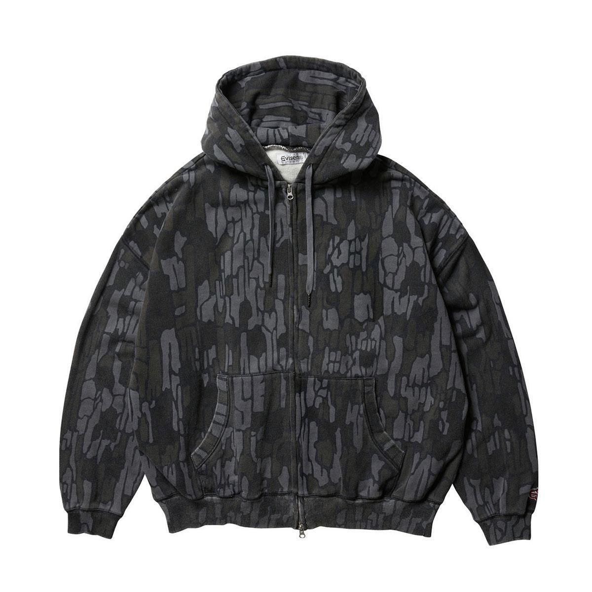 ジャケット・アウター EVISEN DOKURO CAMO ZIP HOODIE - OLIVE EVISEN DOKURO CAMO ZIP HOODIE - OLIVE