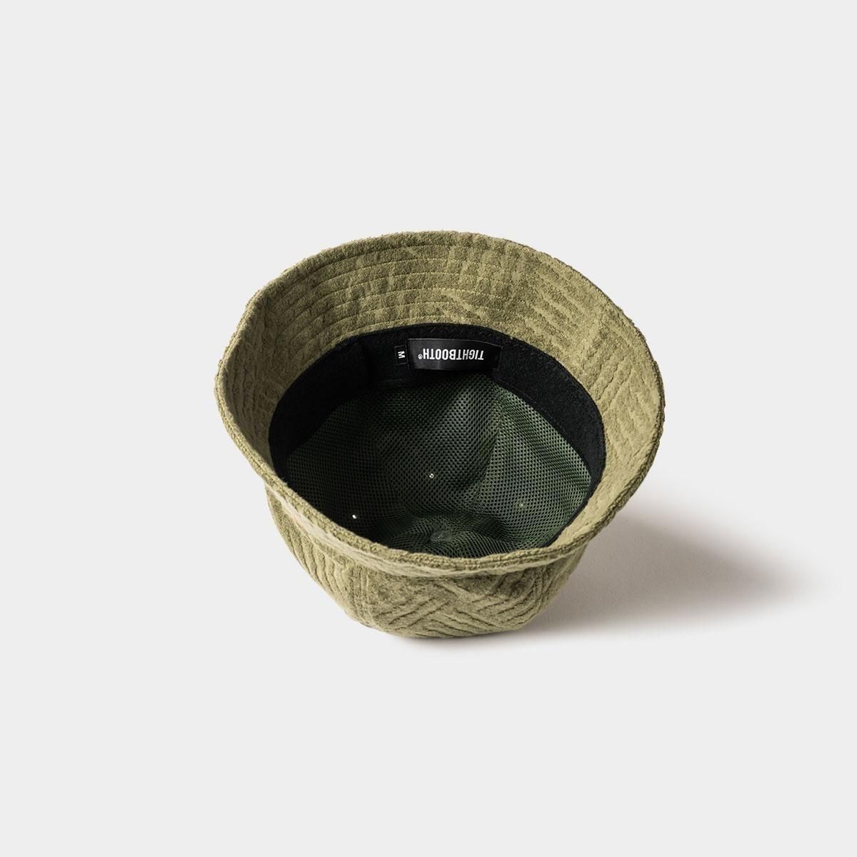 帽子 TIGHTBOOTH CHECKER PLATE BUCKET HAT TIGHTBOOTH - CHECKER PLATE PILE HAT - SHRED