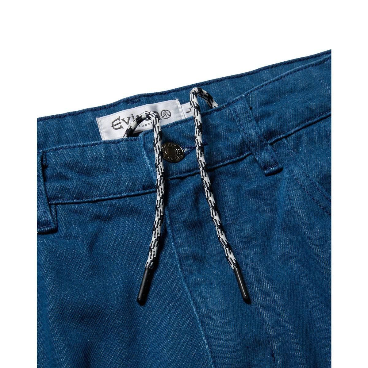 パンツ SUSHI DENIM SHORTS - LIGHT BLACK M EVISEN］Sushi Denim Shorts (Light Blue)［EVISEN］Sushi Denim